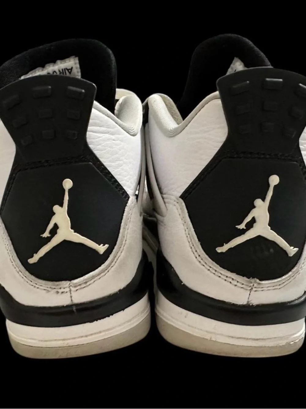 Jordan Men's White and Light Gray Retro Sneakers